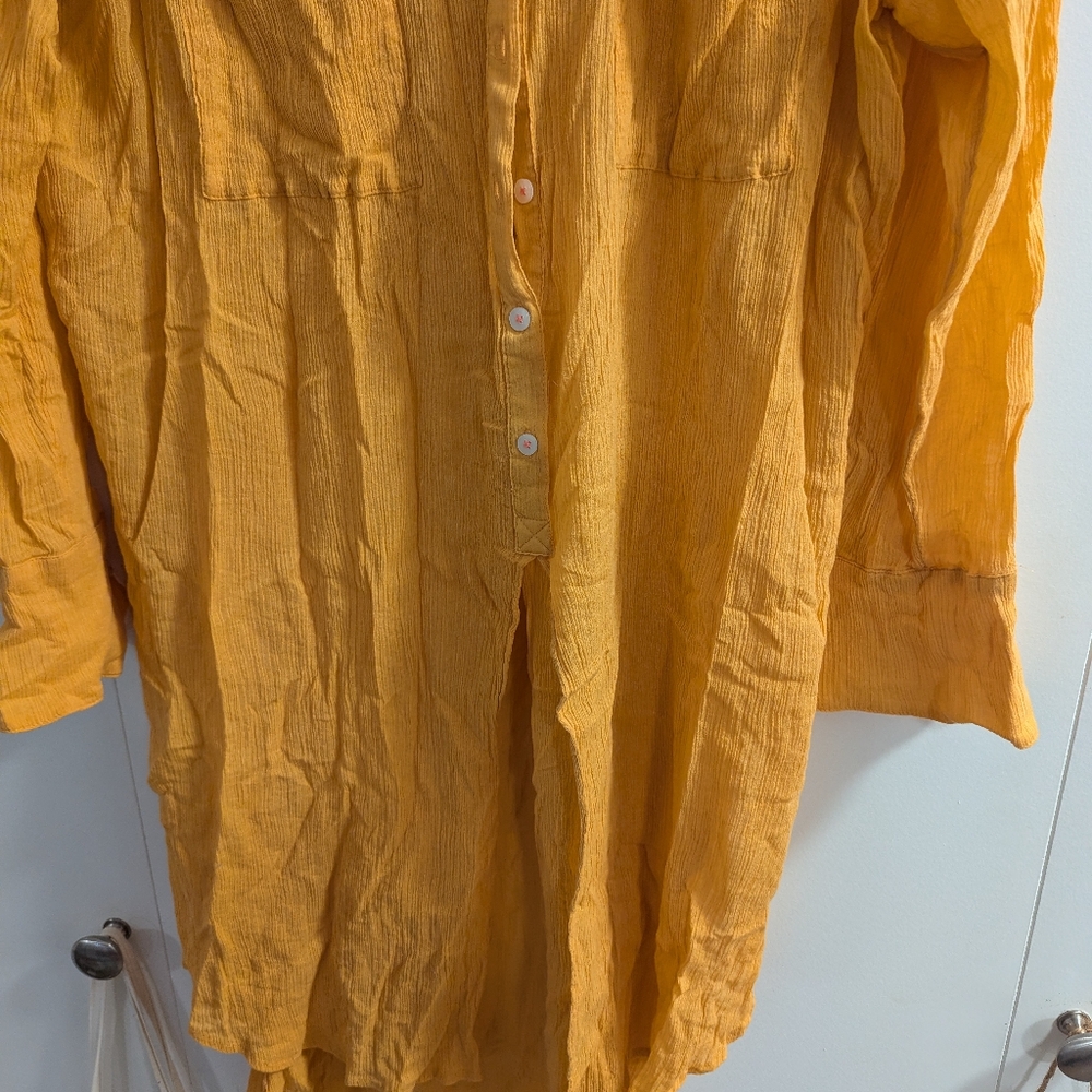 Anthropologie Mustard Yellow Tunic - Picture 6 of 6